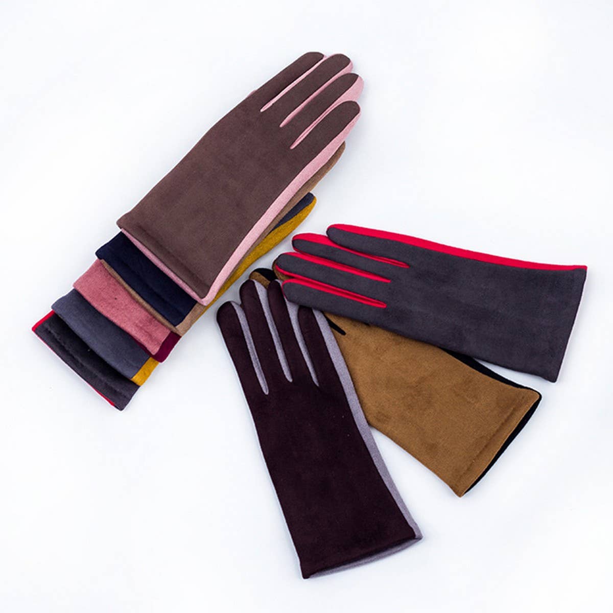 Autumn And Winter Thick Fleece Warm Gloves_Cwmm1536