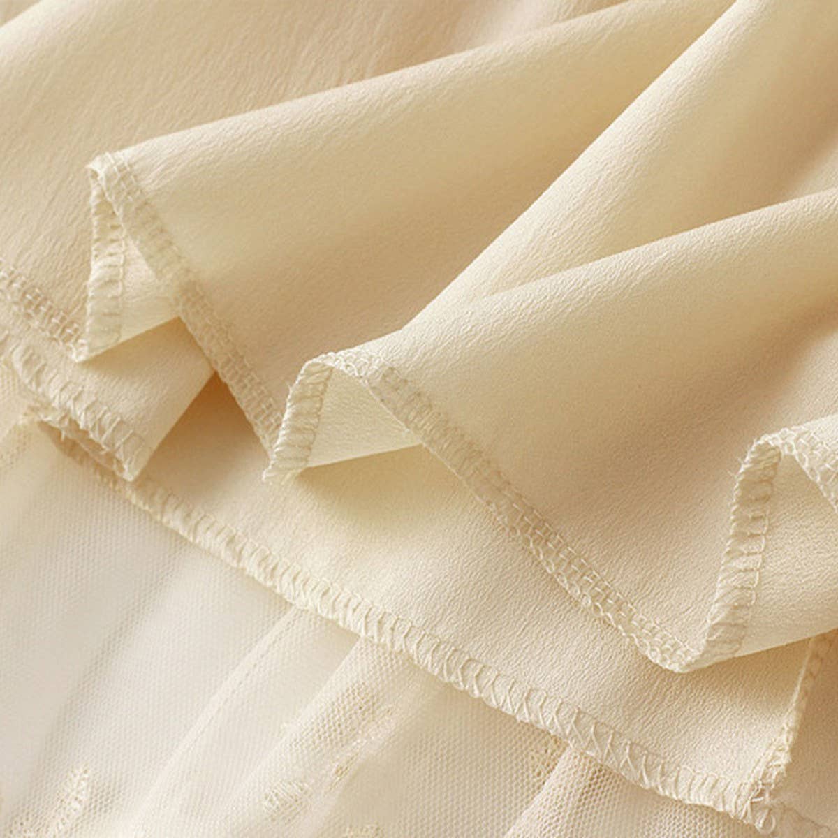 EMBROIDERED TULLE A LINE MAXI SKIRT PLUS SIZE_CWBMS0370