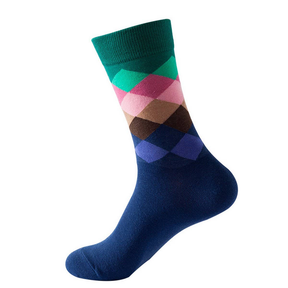 EUROPEAN AND AMERICAN DIAMOND PATTERN SOCKS_CWMS1017