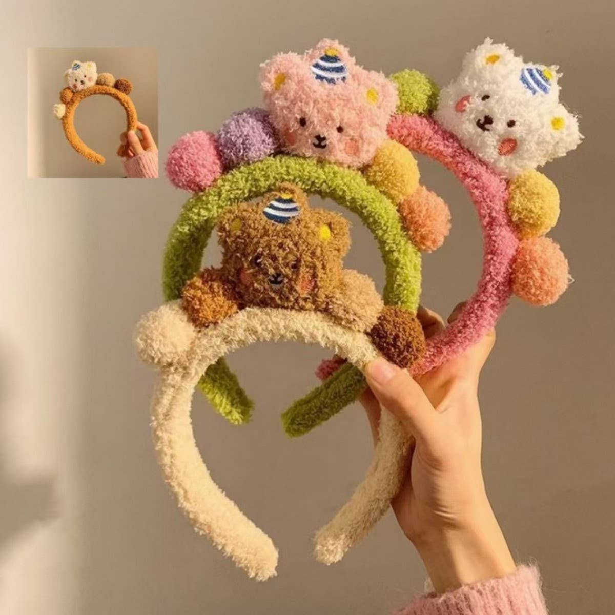 CARTOON BEAR DOLL CUTE HEADBAND_CWAHA2847