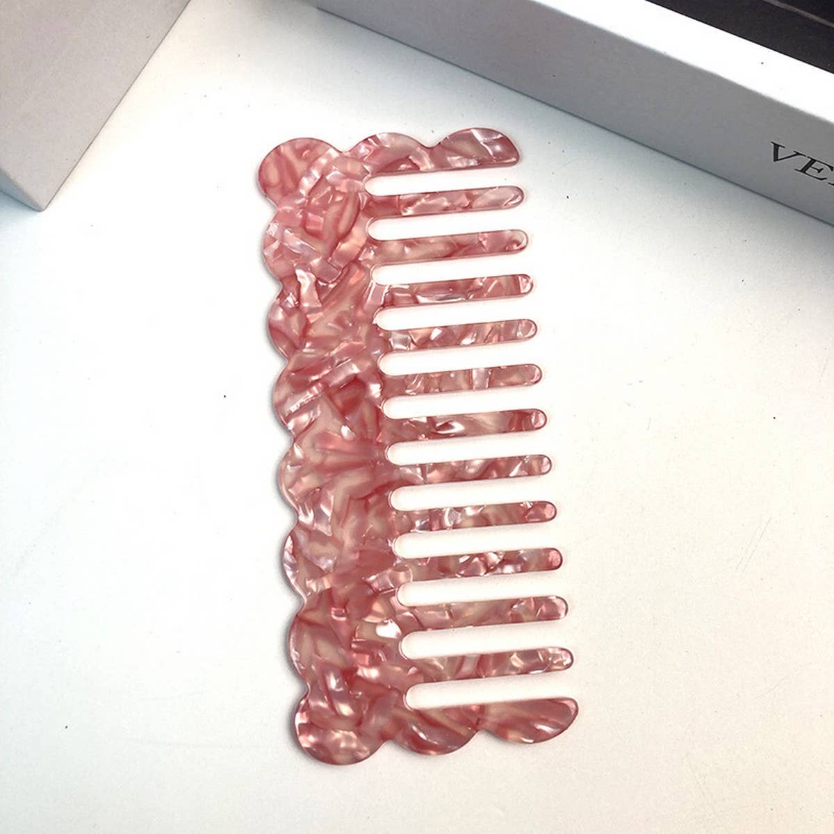 CUTE DOG WIDE TOOTH COMB COLORFUL ACETATE BRUSH_CWMM6405