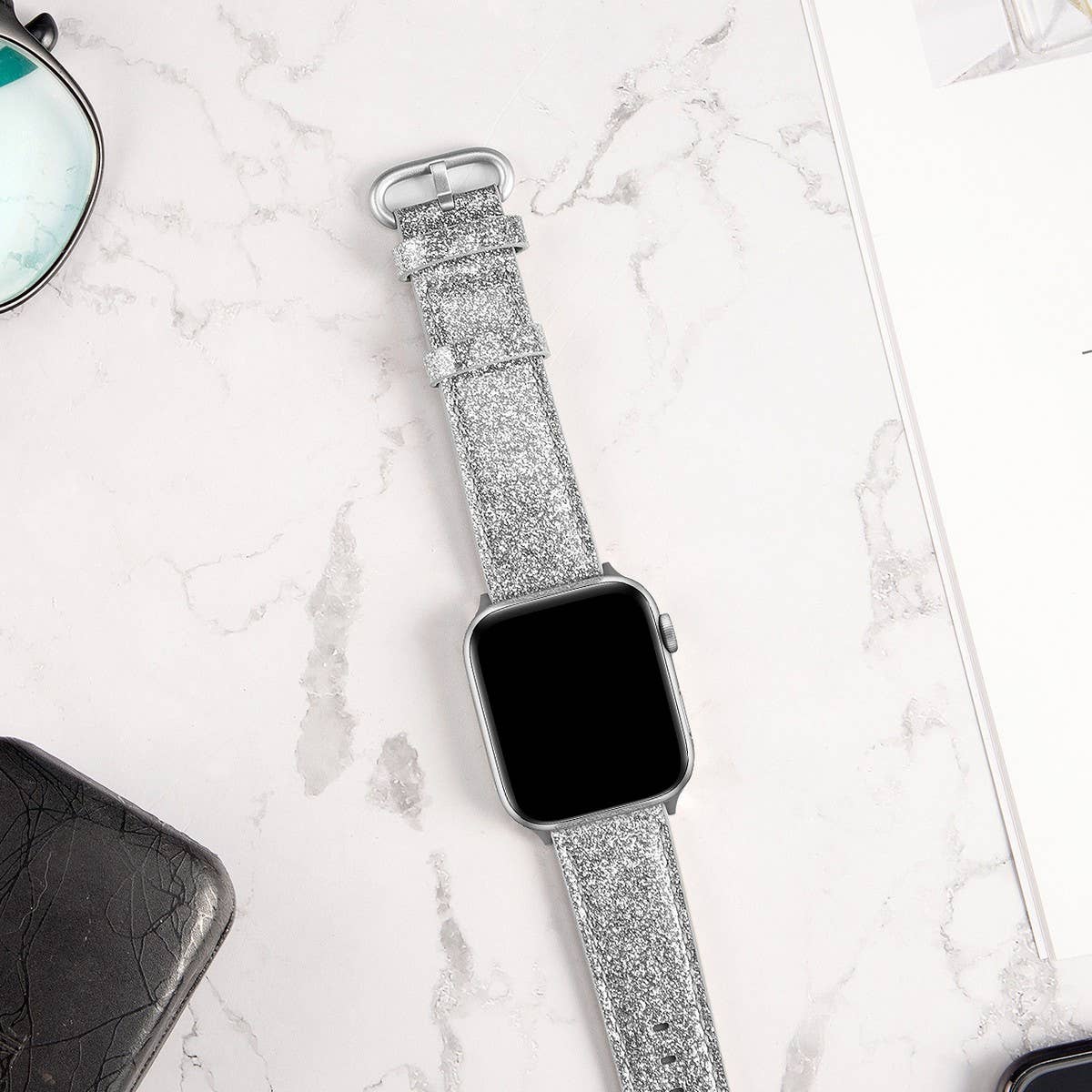 APPLE WATCH IWATCH GLITTER CLASSIC BUCKLE STRAP_CWWW0082