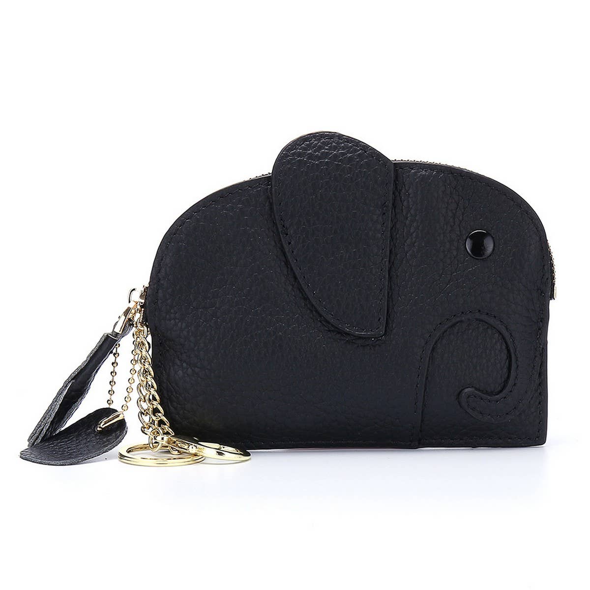 GENUINE LEATHER ELEPHANT MINI CREATIVE WALLET_CWAB3891