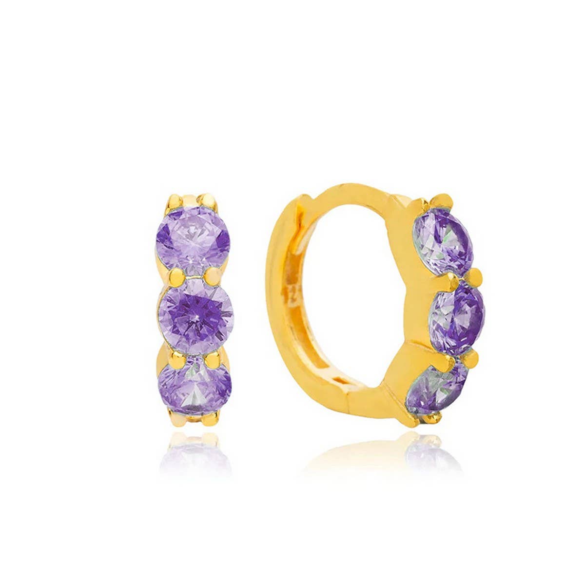 EUROPEAN AND AMERICAN COLORED GEMSTONE EARRINGS_CWAJE1765