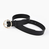 Cwabe0384_Snake Print Leopard Zebra Print Milk Print Belt