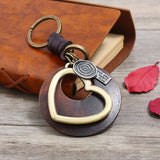 NEW RETRO STYLE LOG HEART PENDANT KEYCHAIN_CWMM4774