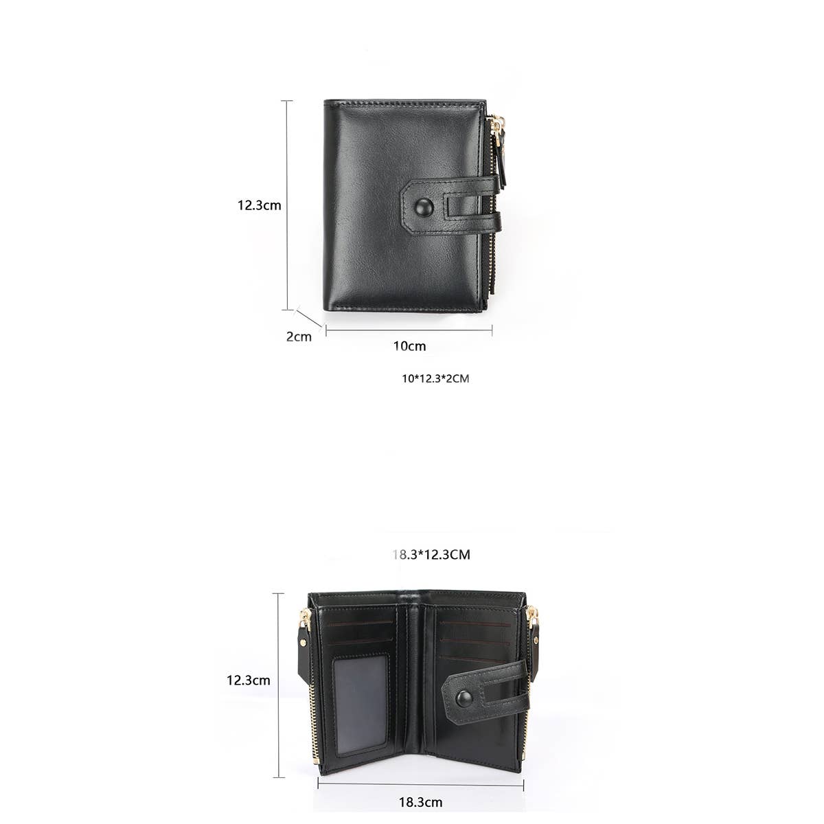 MEN CASUAL ZIPPER COIN PURSE WALLET_CWAB1343