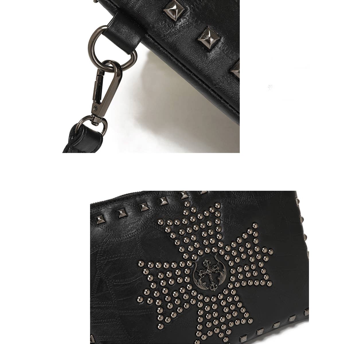 Vintage Rivet Large Capacity File Pack Handbag_Cwab1481