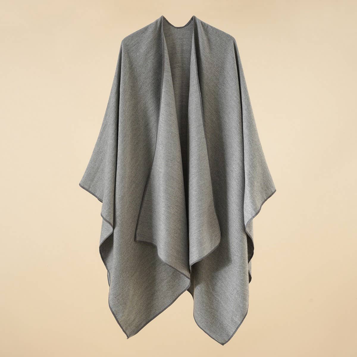 Warm Cape Simple Solid Color Fashionable Shawl_Cwmm2082