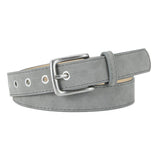 Frosted Textured Pin Buckle Pu Belt