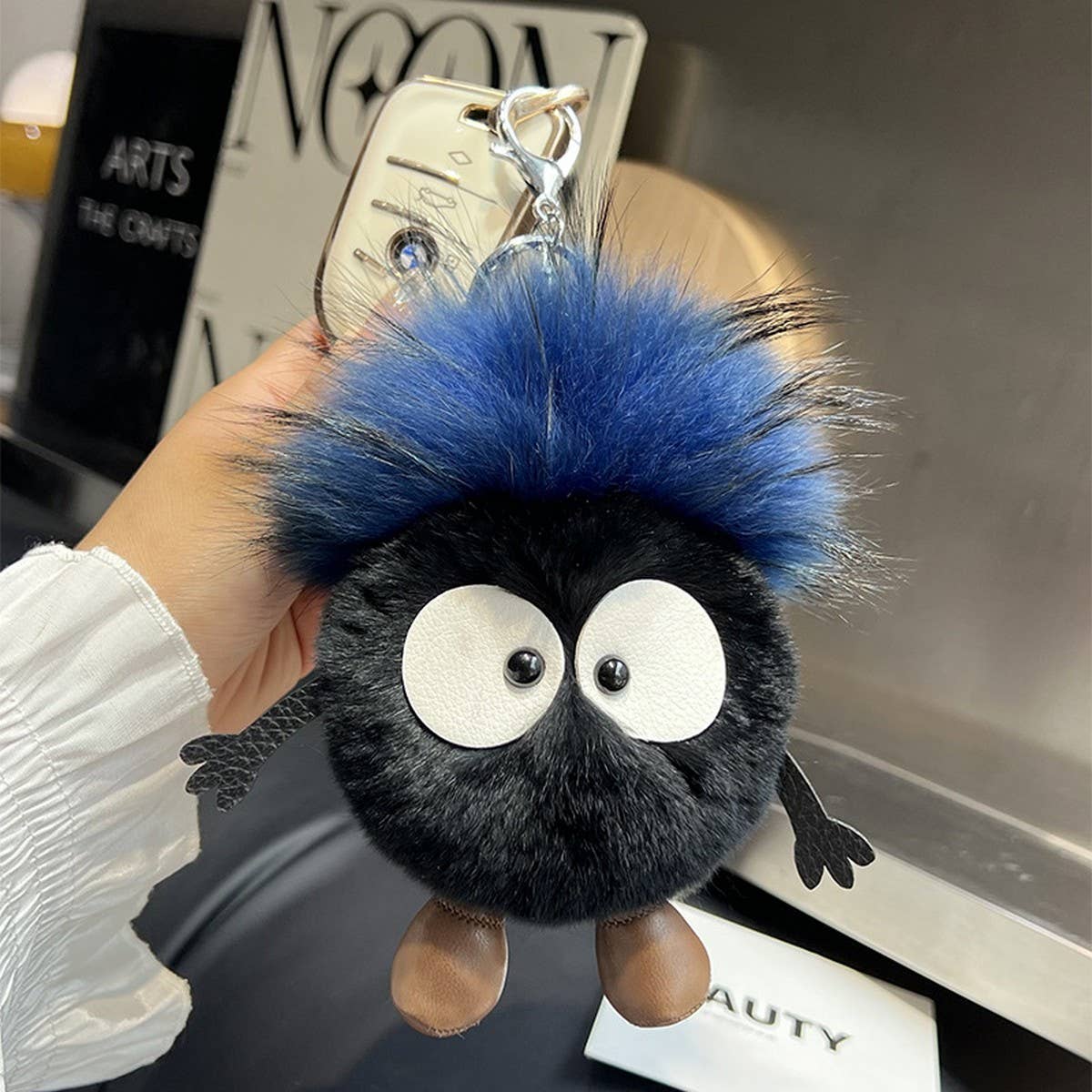 CUTE LITTLE COAL BRIQUETTES CAR KEYCHAIN PENDANT_CWMM2530