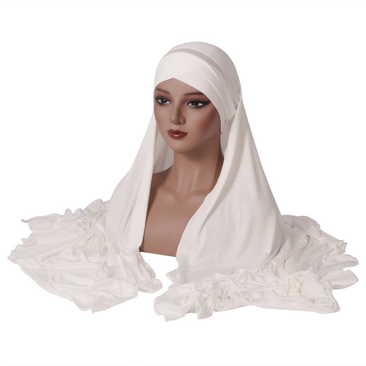 Womens Cross Mercerized Cotton Head Scarf_Cwasc2451