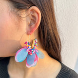 V-Shaped Beaded Tassel Earrings Bold Statement_Cwmm6161