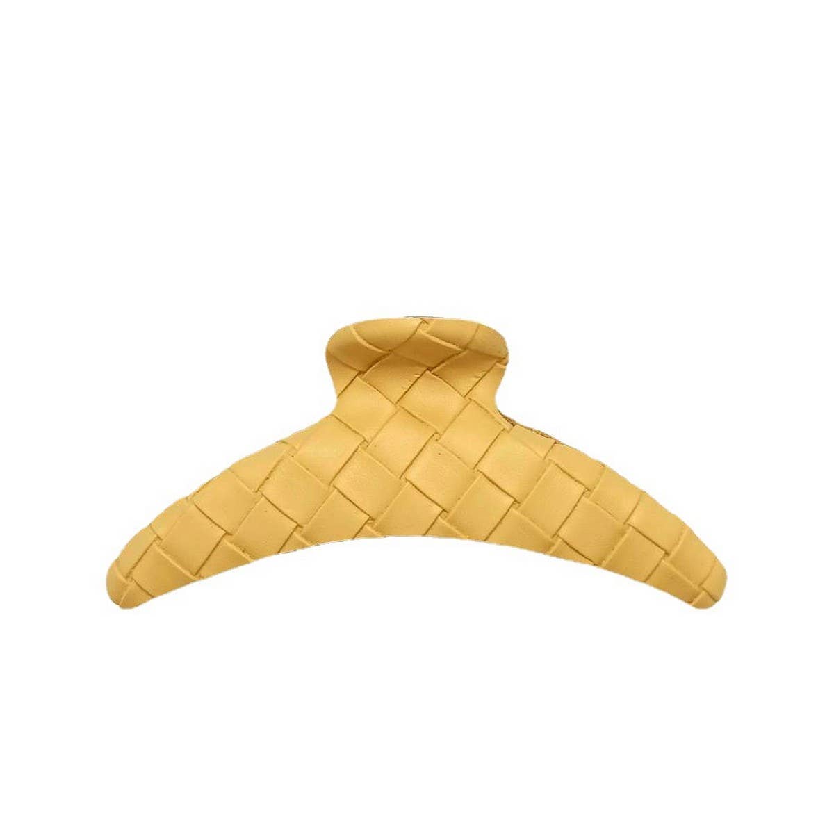 ELEGANT WOVEN LATTICE PU LEATHER HAIR CLAW_CWAHA6378