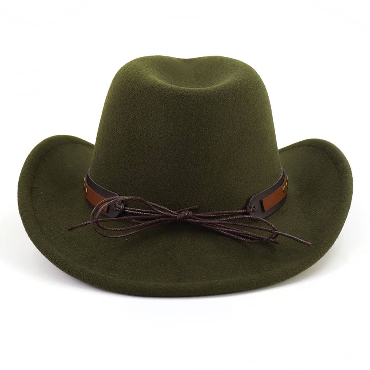 Turquoise Trim Western Cowboy Hat For Women_Cwah0688