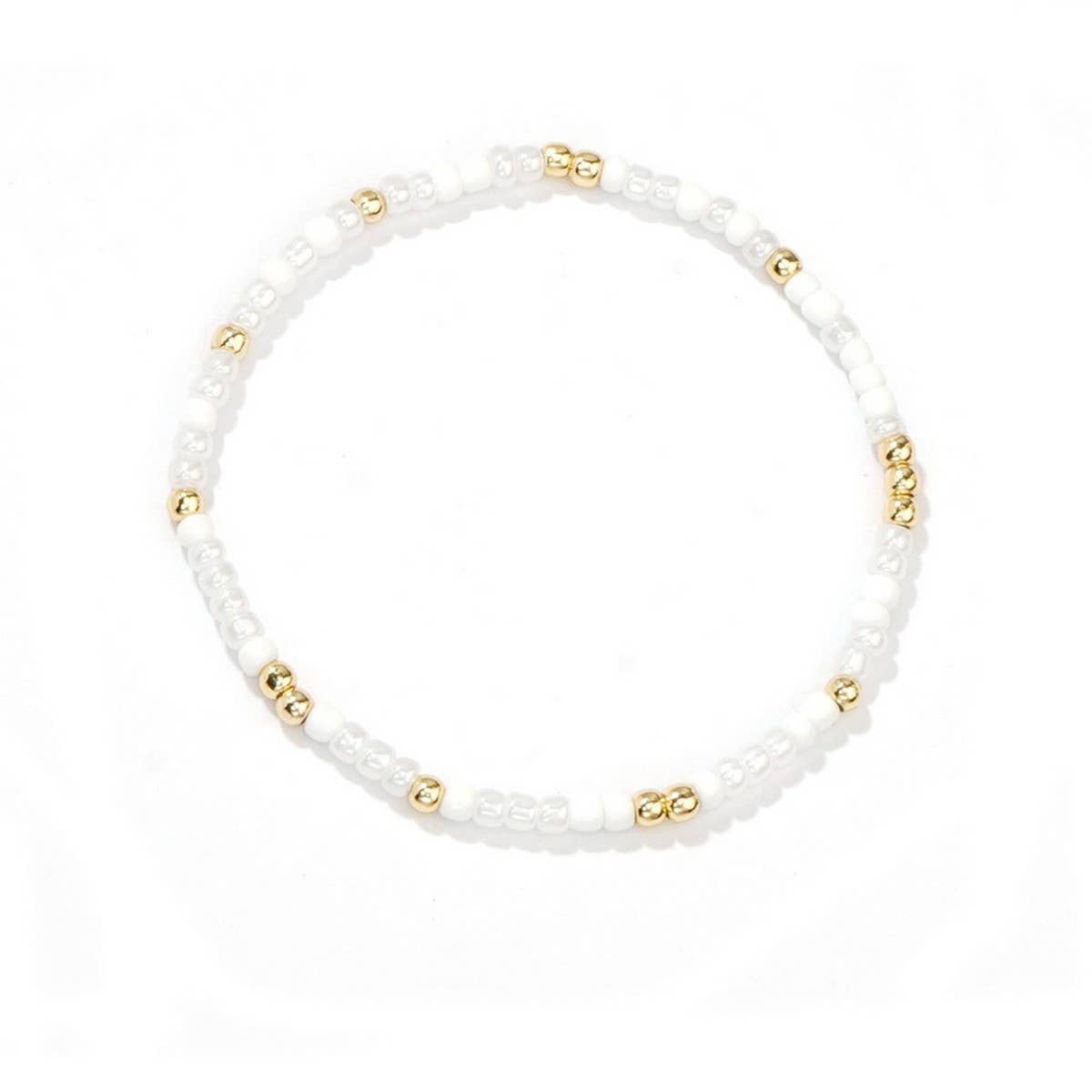 IMITATION PEARL CROSS RICE BEAD BRACELET_CWMM3847