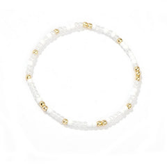 IMITATION PEARL CROSS RICE BEAD BRACELET_CWMM3847