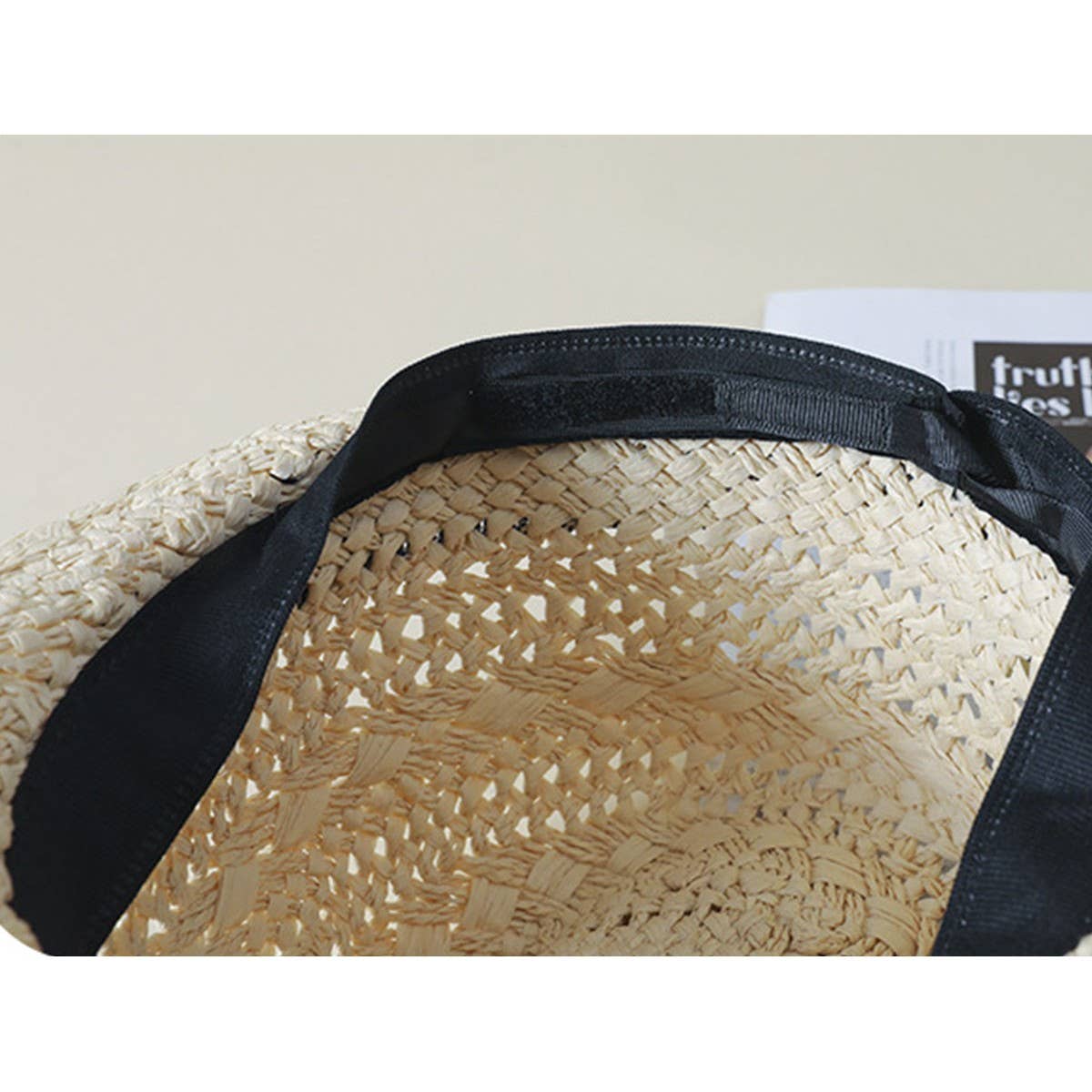 CASUAL WOVEN SUNSCREEN SMALL STRAW HAT PANAMA HAT_CWAH1104