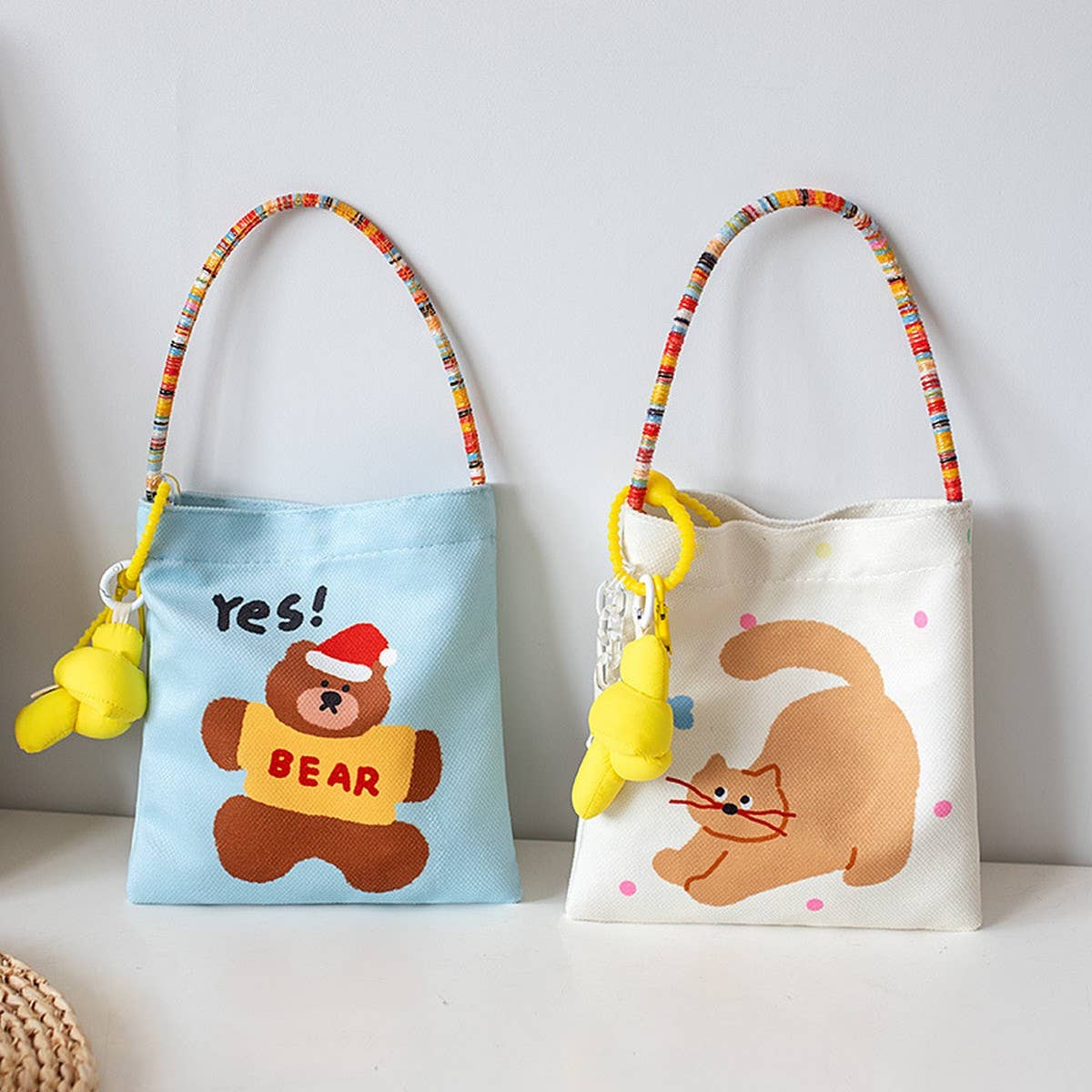 MINI CANVAS HANDBAG FOR GIRLS SUMMER FOREST STYLE_CWAB5676