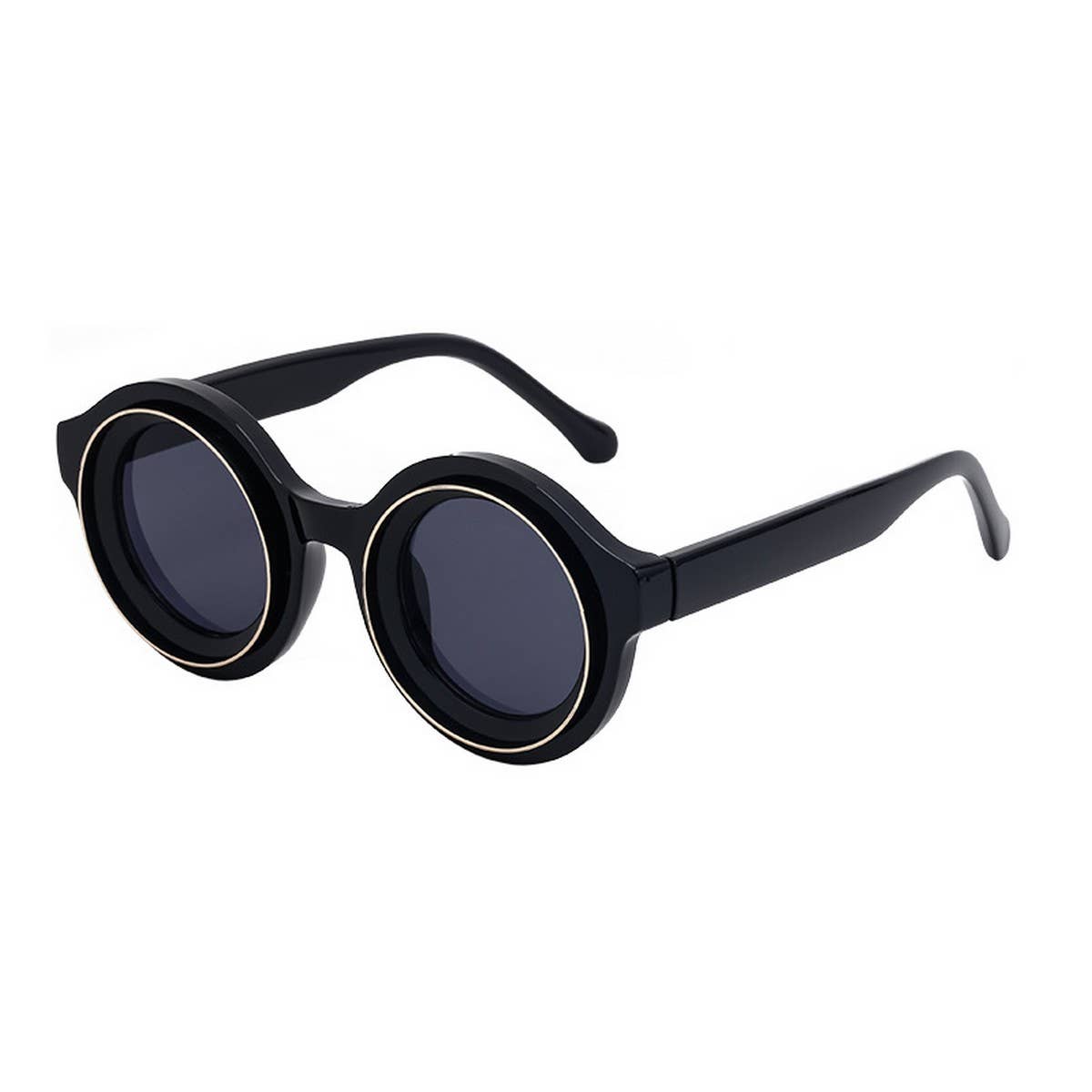 FASHIONABLE HIGH END ROUND FRAME SUNGLASSES_CWASG0657
