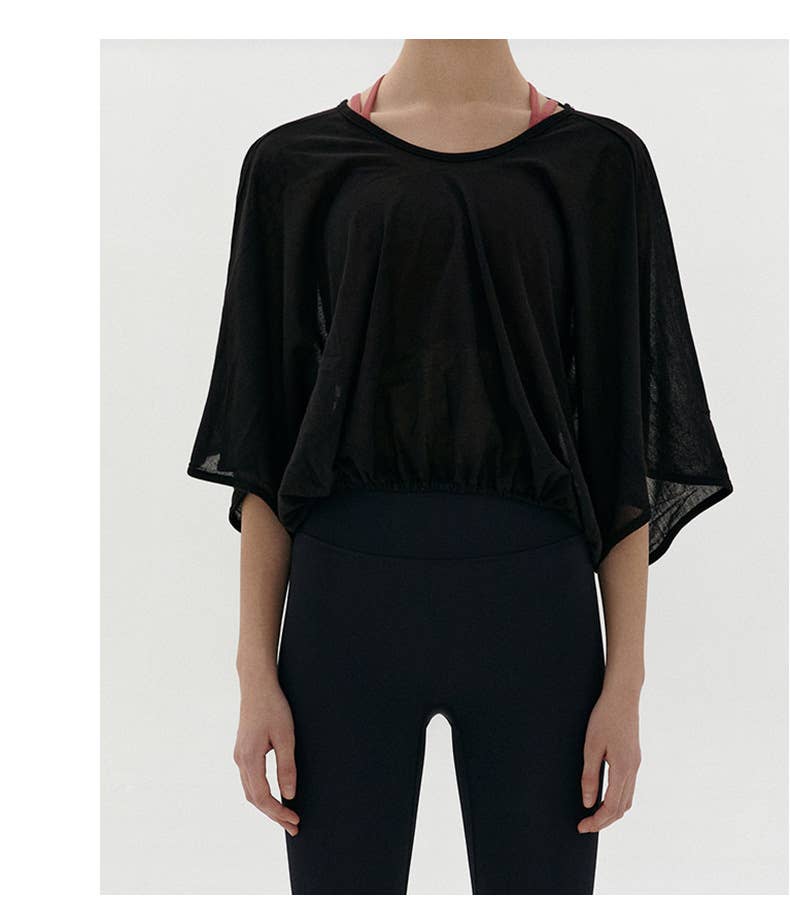 Sports Blouse Tencel Breathable Running Sunscreen