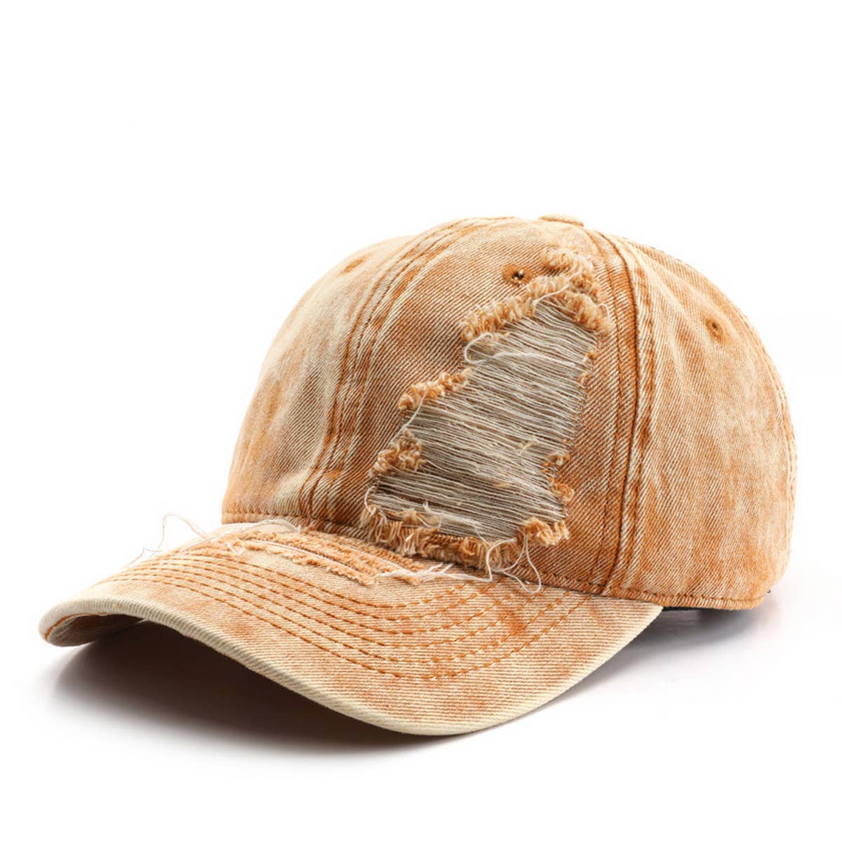 Cwah3216_Personalized Retro Solid Color Washed Baseball Cap