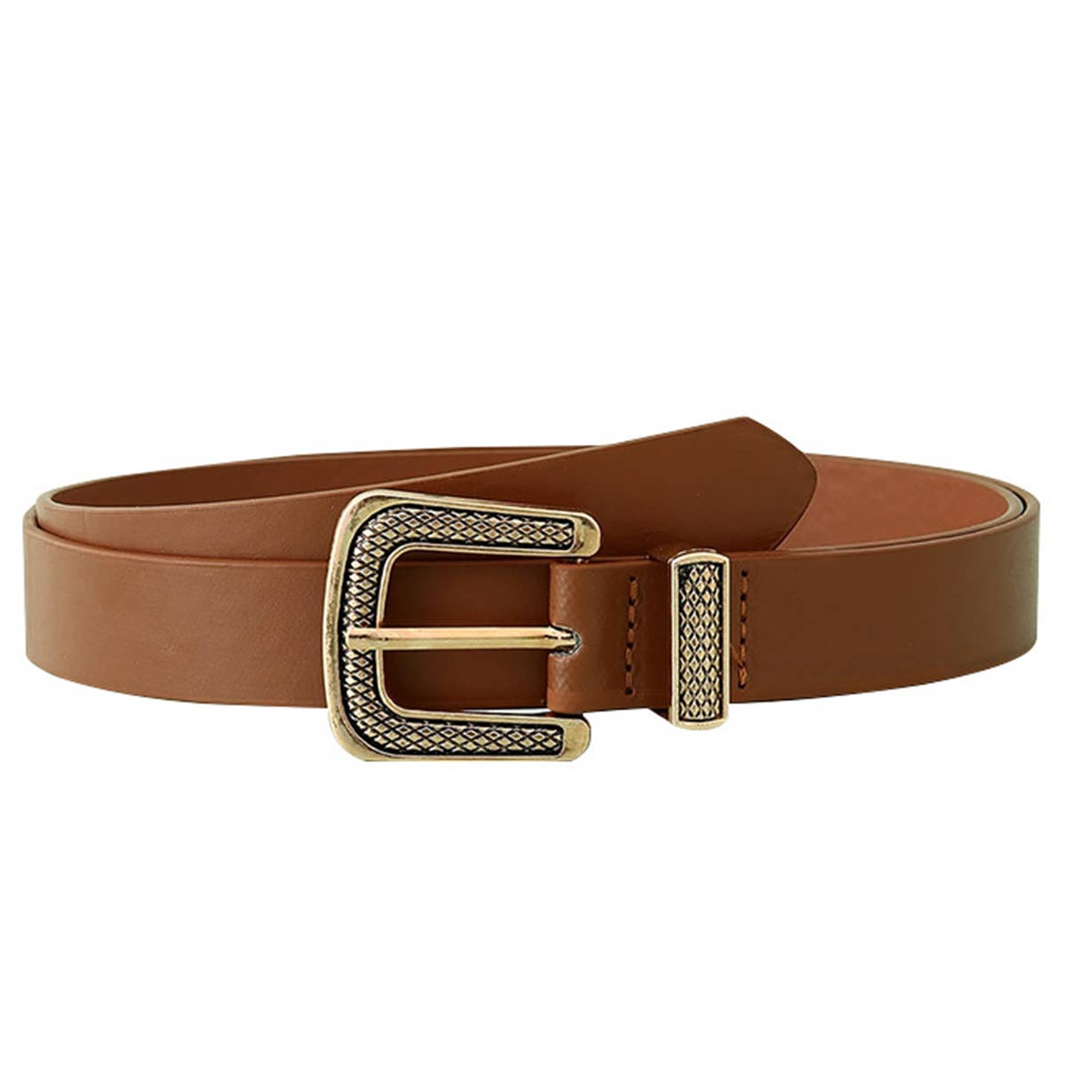 Women Simple Pin Buckle Pu Belt_Cwabe0241