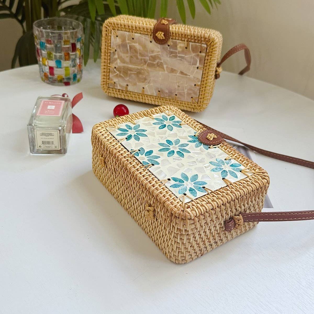 RATTAN BAG CROSSBODY MINI BAG VINTAGE HANDBAG_CWMM4547