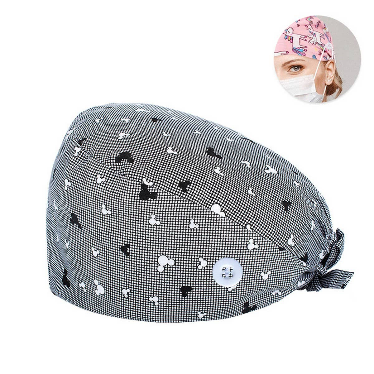NURSE CAP SURGICAL CAP PURE COTTON DOCTOR CAP_CWAH3374