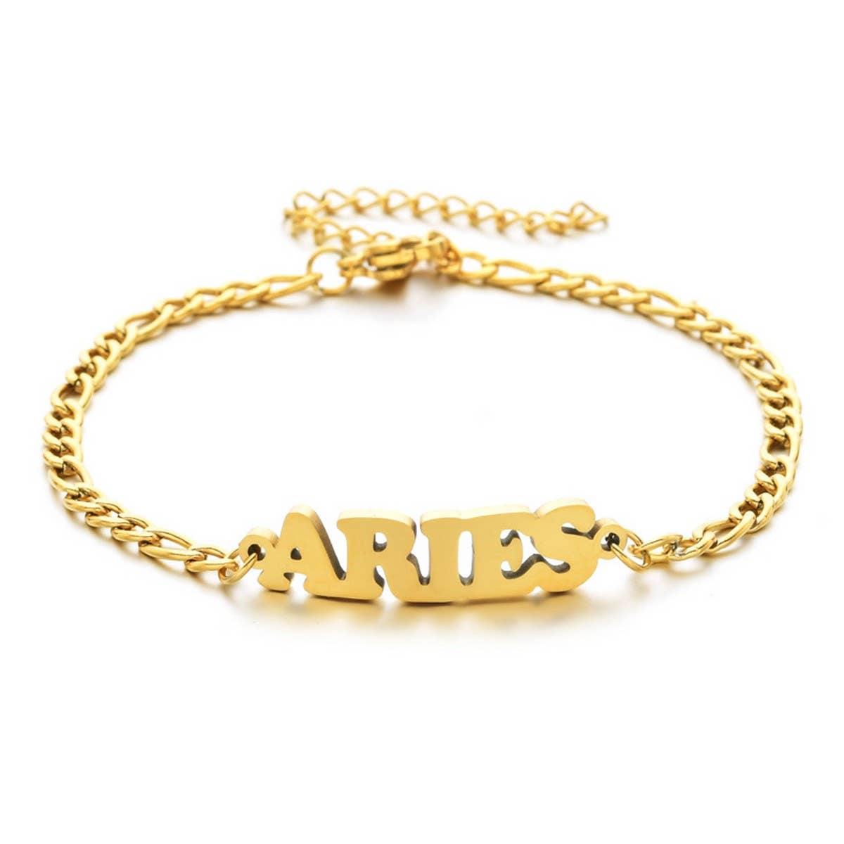 NEW STAINLESS STEEL ZODIAC PENDANT BRACELET_CWMM2716