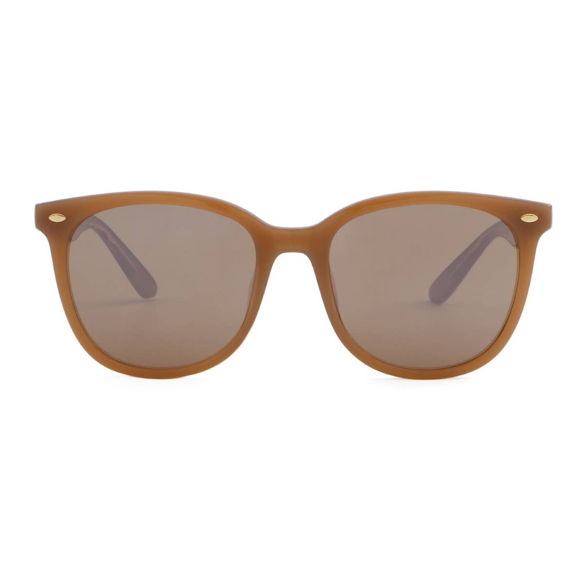 RETRO ROUND FRAME PIN STYLE RICE NAIL SUNGLASSES_CWASG0510