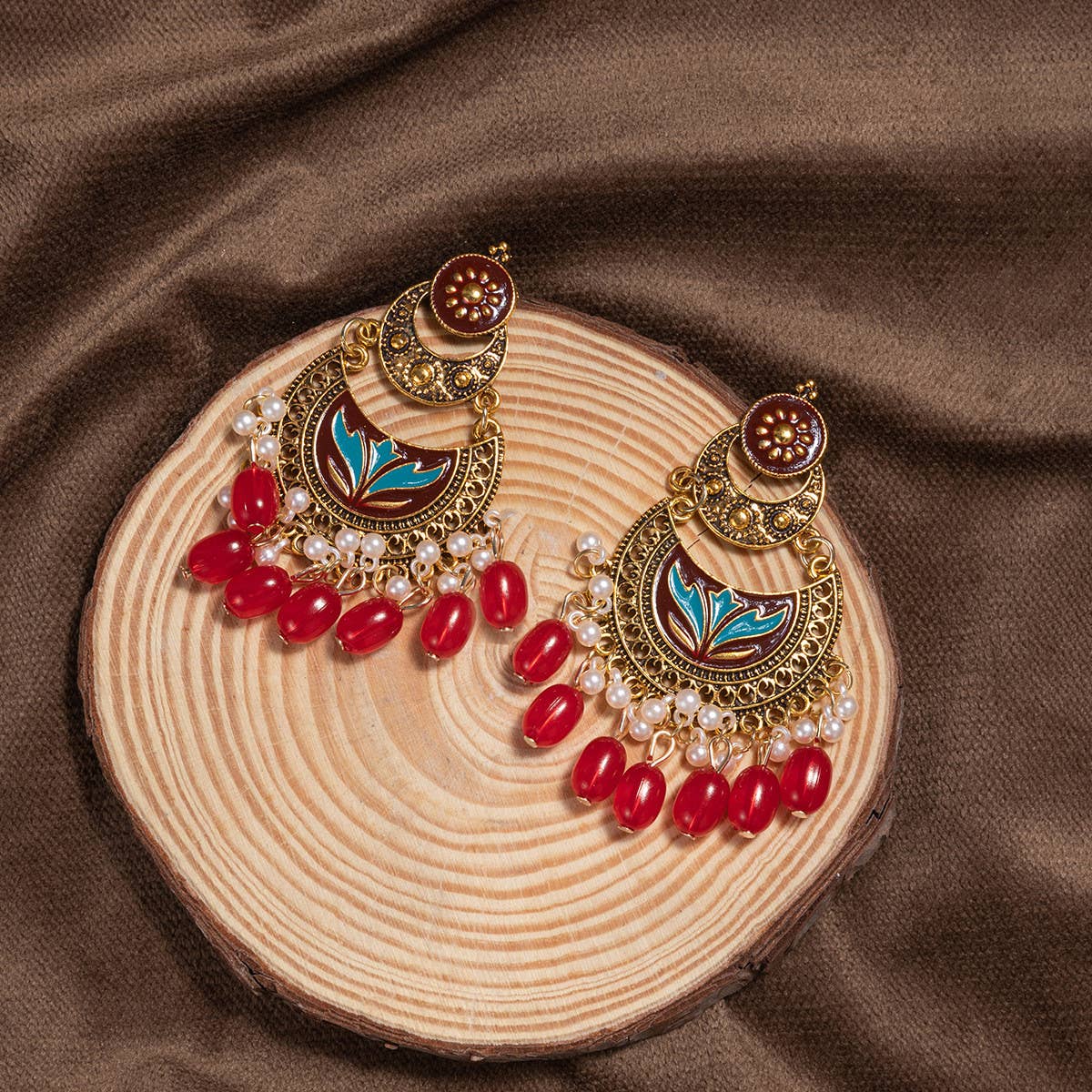 HOT SELLING BOHEMIAN SMALL MILLET BEAD EARRINGS_CWAHA2468