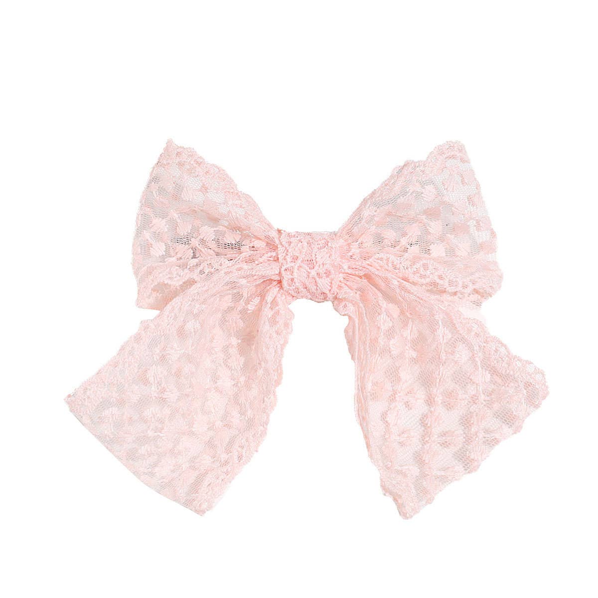 LACE BOW SPRING HAIR CLIP SWEET ELEGANT STYLE_CWAHA2294