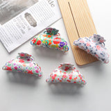 Cwaha1419_Acetic Acid Plant Flowers Irregular Hair Claw Clip