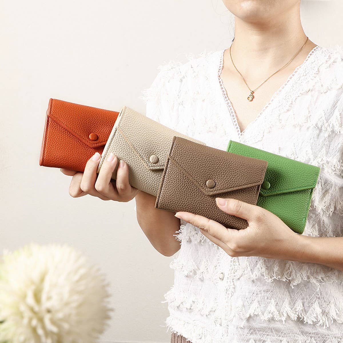New Autumn Solid Envelope 3-Fold Wallet_Cwab06265