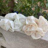 PINK FLORAL 4 LAYER SCRUNCHIE FOR LOW BUNS_CWAHA5517