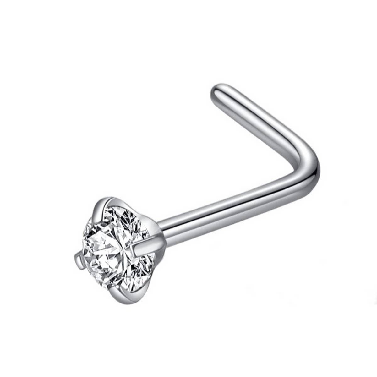 STEEL NOSE STUD WITH 5A ZIRCON ON STRAIGHT BAR_CWMM9600