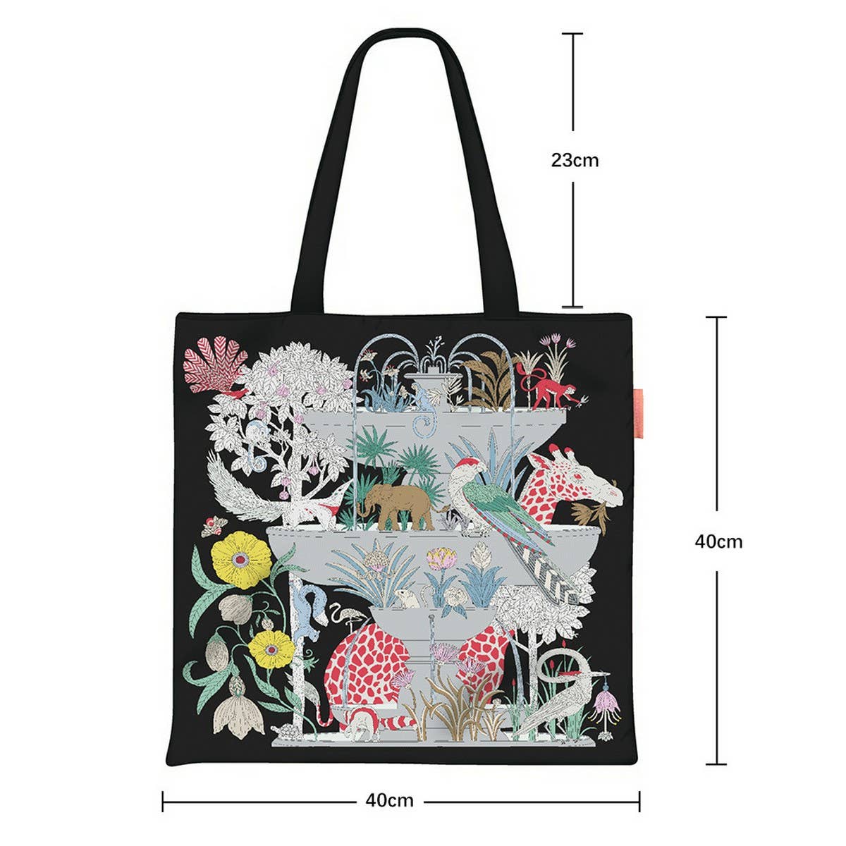 ANIMAL FLORAL CANVAS TOTE BAG FOR WOMEN_CWAB5128