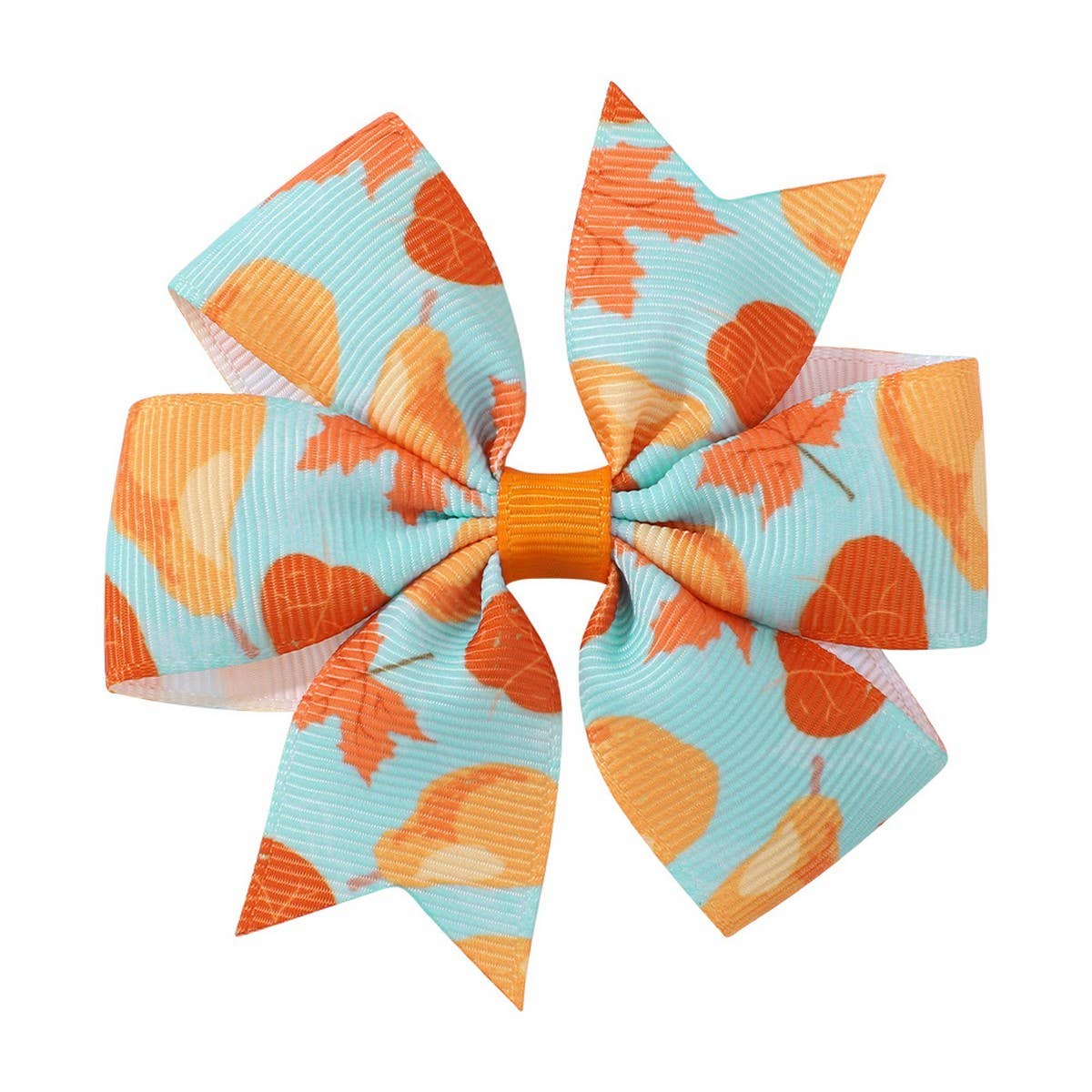 THANKSGIVING TURKEY PUMPKIN TAIL HAIR CLIP_CWAHA6681