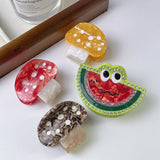 FASHION CUTE MUSHROOM WATERMELON HAIR CLIP_CWAHA1342