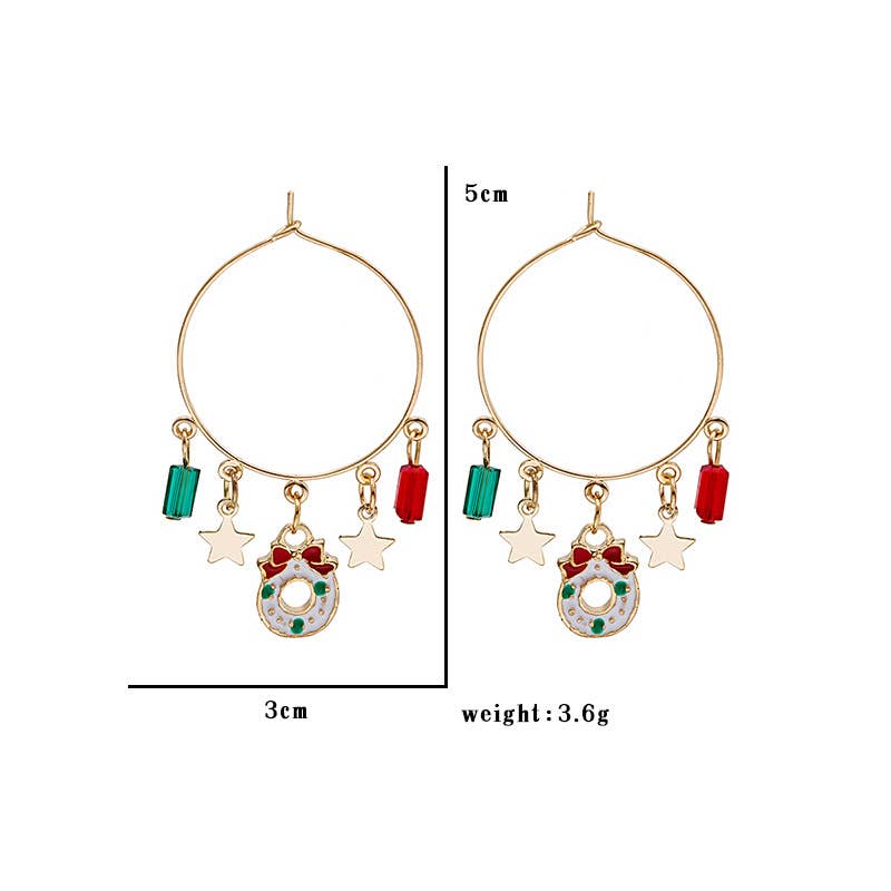 CHRISTMAS EXAGGERATED PERSONALITY EARRINGS_CWAJE1863