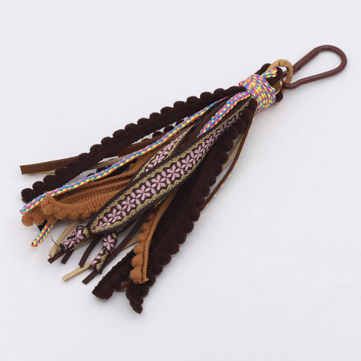 SOLID COLOR VELVET TASSEL KEYCHAIN BAG PENDANT_CWMM3555