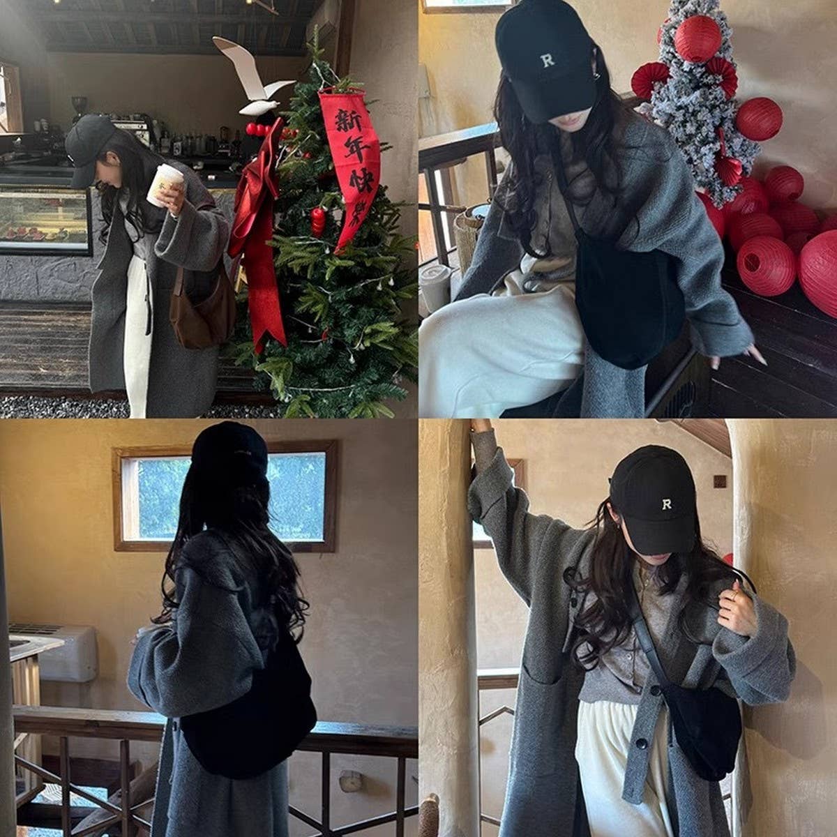 FROSTED SUEDE BAG VINTAGE SHOULDER MESSENGER BAG_CWAB4122