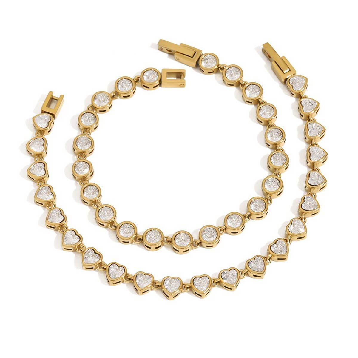 LUXURY ZIRCON BRACELET TITANIUM STEEL NO FADE_CWAJE4689