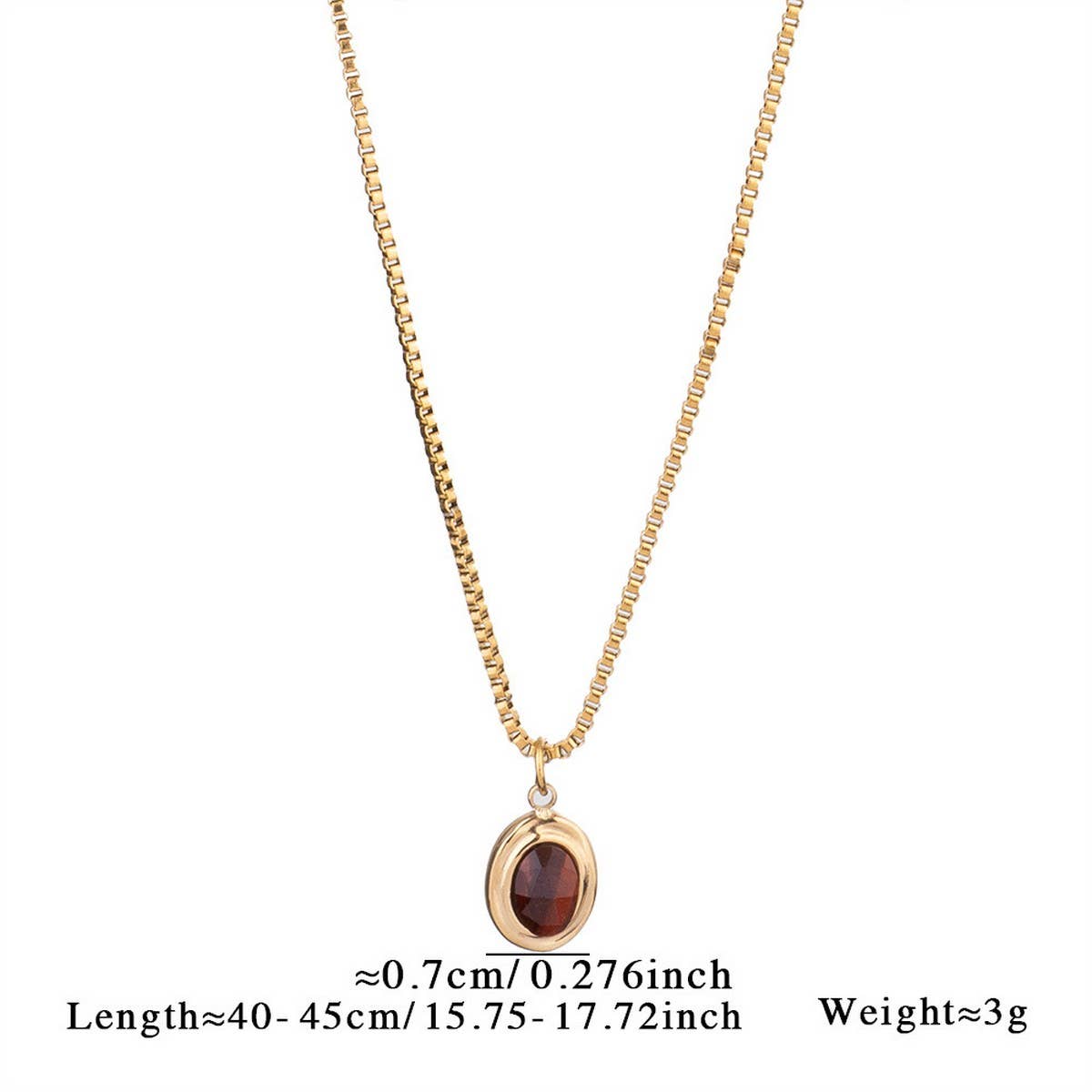 MINIMALIST HEART NECKLACE WITH BLUE TIGERS EYE_CWMM8820