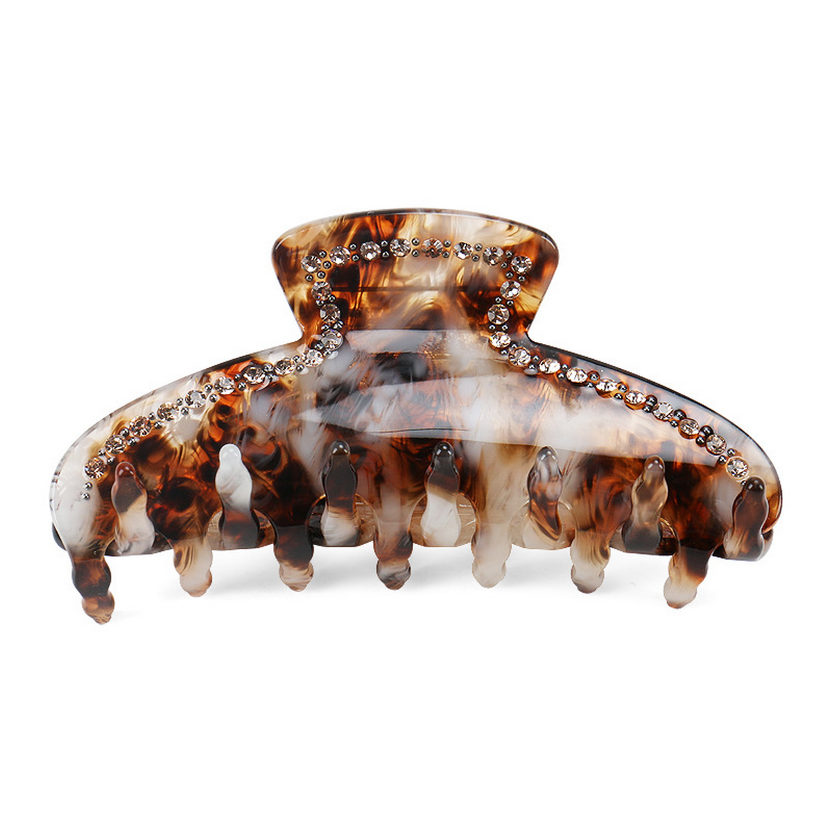 FRENCH RETRO HAIR CLAW RHINESTONE PONYTAIL CLIP_CWAHA4430