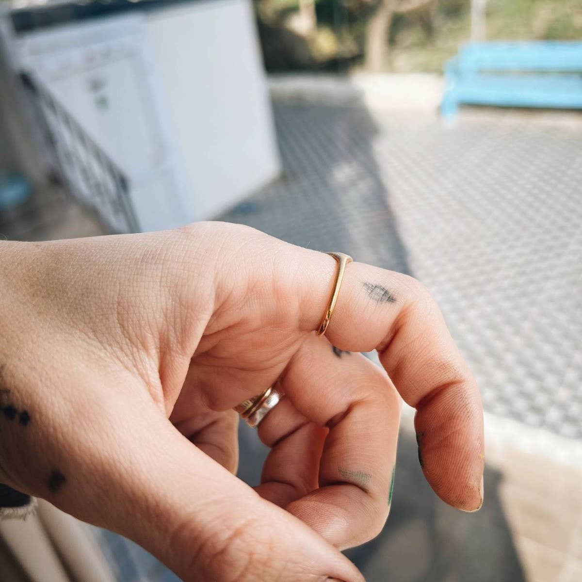 HAND PAINTED SWEET GRADIENT BOW RING_CWMM5741