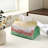 LIGHT LUXURY FOLDING OIL PAINTING STYLE TISSUE BOX_CWMM2251
