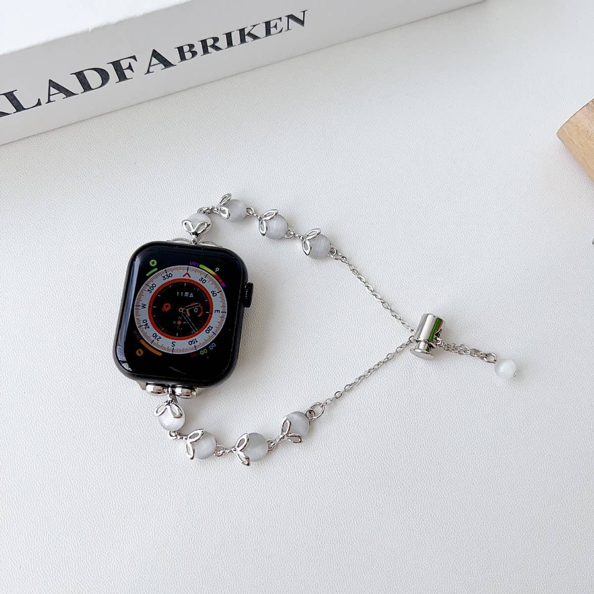 APPLE WATCH 9 CATS EYE METAL BRACELET STRAP_CWWW0064