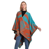 FAUX CASHMERE SHAWL CAPE WARM CLOAK_CWASC2260